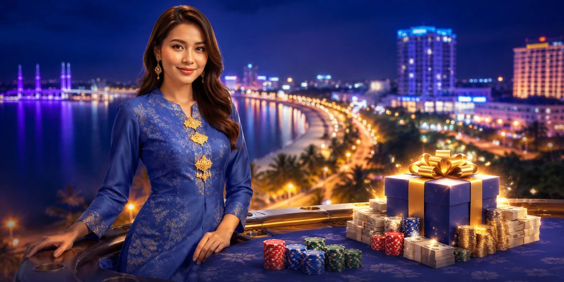 Pengguna Kuantan bergaya baju kurung menggunakan aplikasi kasino y700 di telefon