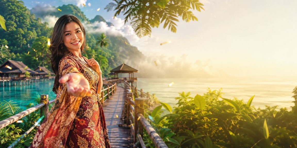 Suasana hiburan gaya batik Sabah mencerminkan semangat sukan di platform y700